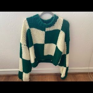 Yellow the label sweater